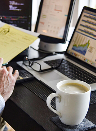 Online portal of call metrics chart for phone answering and virtual receptionists