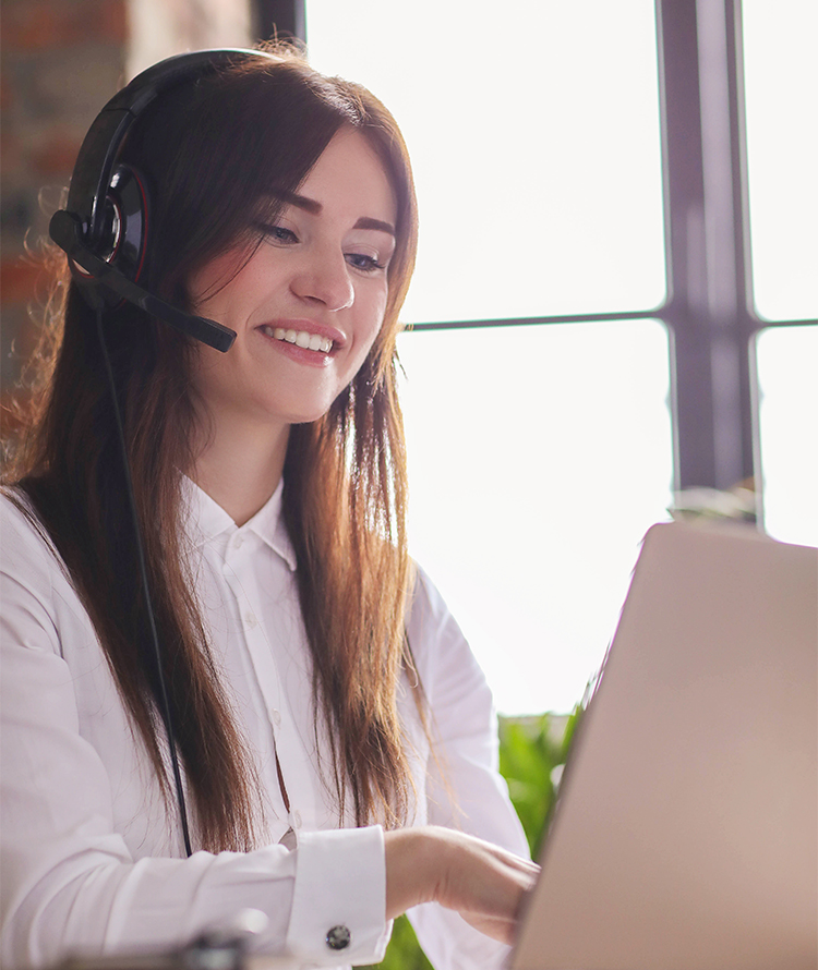 Receptionist On A Phone Call For a Mortuary Answering Service