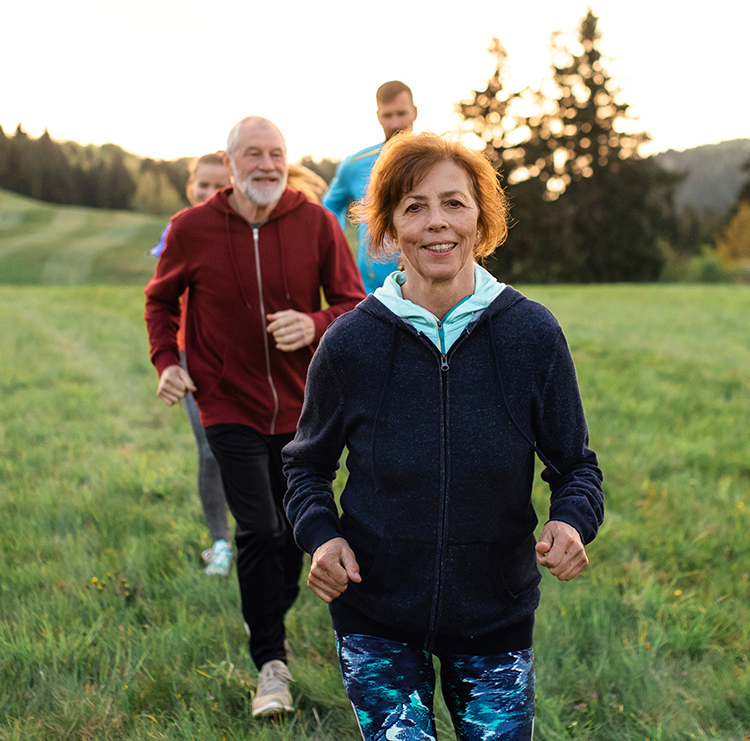 Funeral Director's family outside